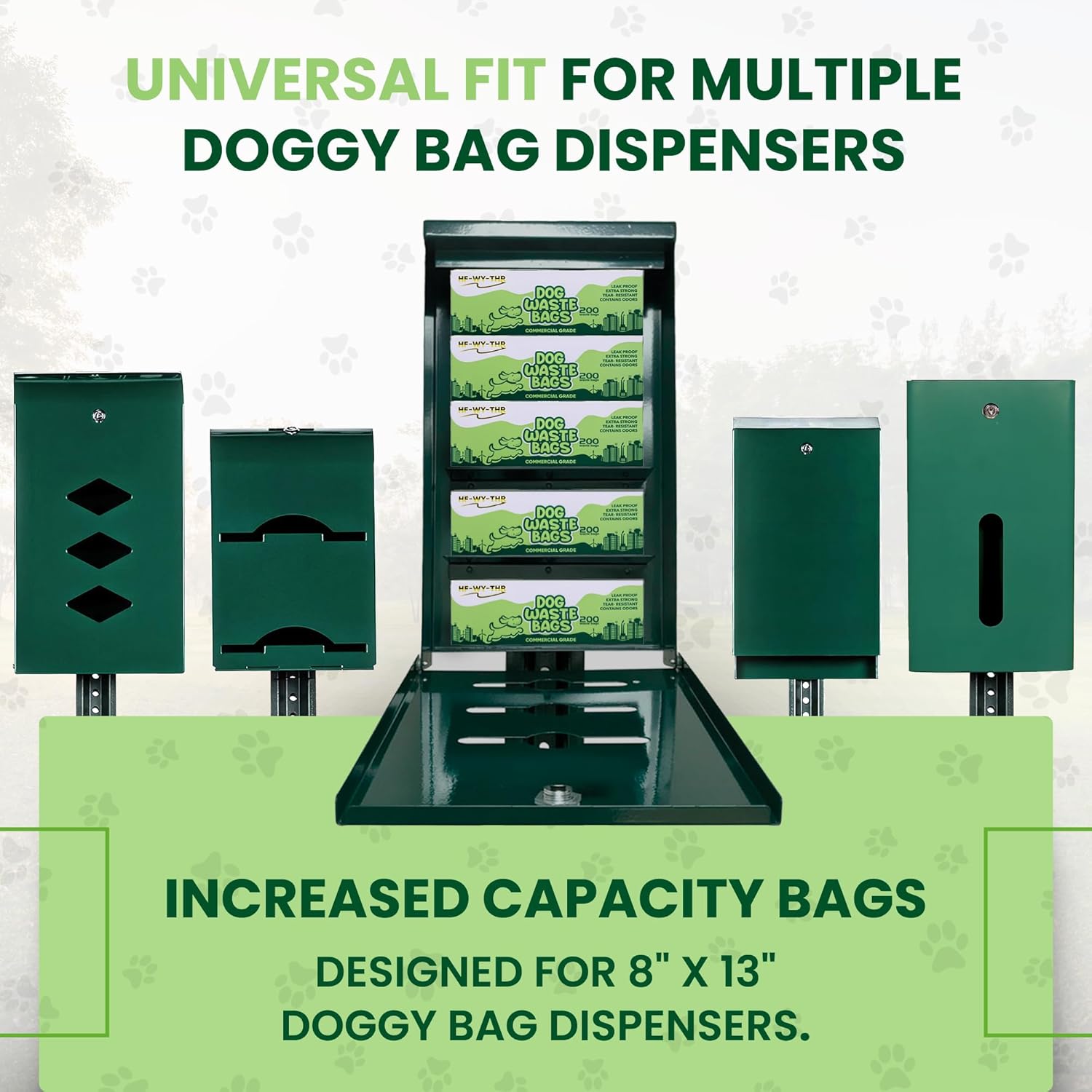 Dog waste bags designed for 8inchesx13inches